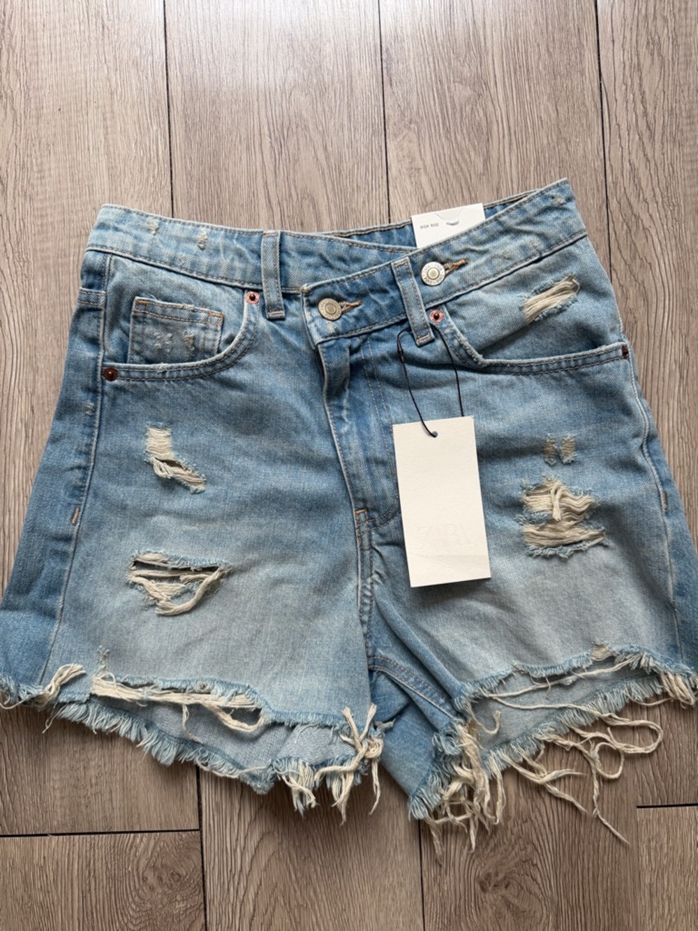 Zara denim Bermuda shorts blue 2